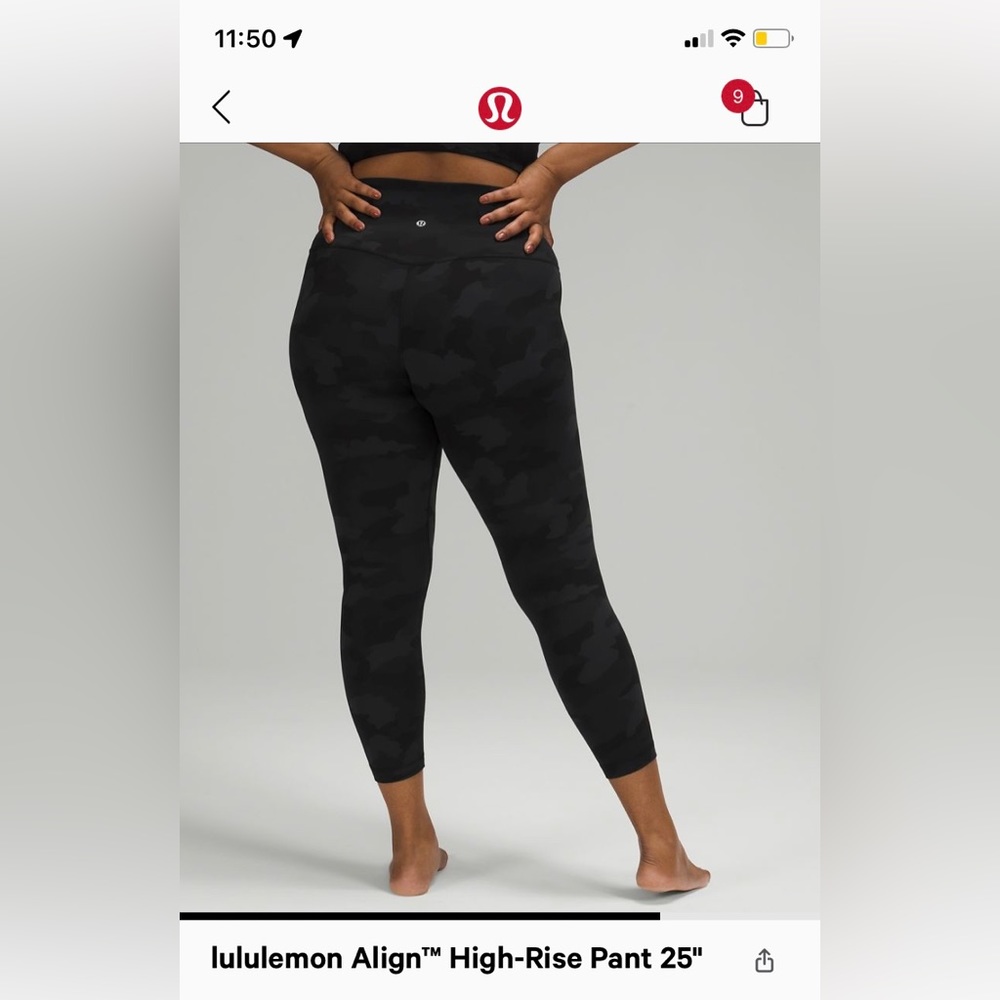 Lululemon Wunder Train High-Rise pant 25”